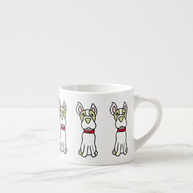 Taza De Espresso Cute Boston Terrier (Derecha)