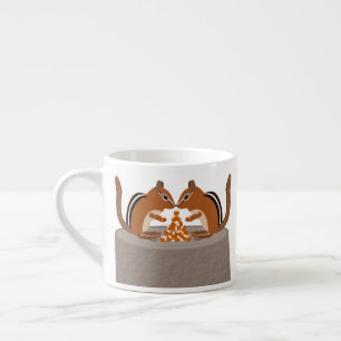 Taza De Espresso Cute Chipmunks Fall Wedding
