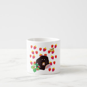 Taza De Espresso Cute Garden Mole Espresso Mug