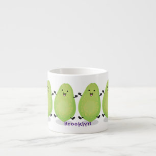 Taza De Espresso Cute kawaii papaya paw personalizado ilustracion