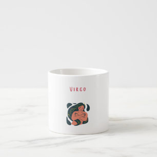 Taza De Espresso Cute Virgo, zodiaco, impresión de signo estelar