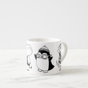 Taza De Espresso Cuteños animales de dibujos animados para niños