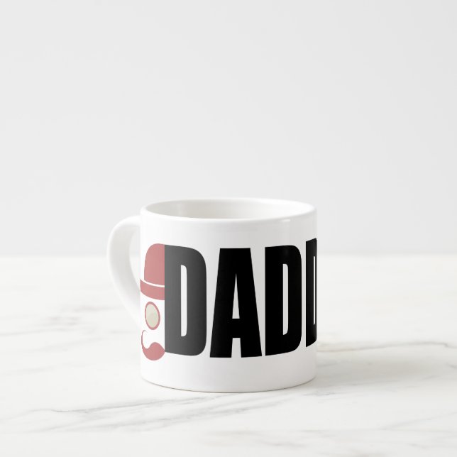 Taza De Espresso Daddy-O Hipster Man (Izquierda)