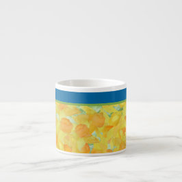 Taza De Espresso Daffodils de oro Café de Espresso Mug al Personali