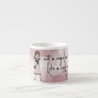 Taza De Espresso Dama de estilo moda | Mamá personalizada de Mármol