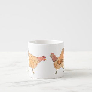 Taza De Espresso Dar paso a las gallinas