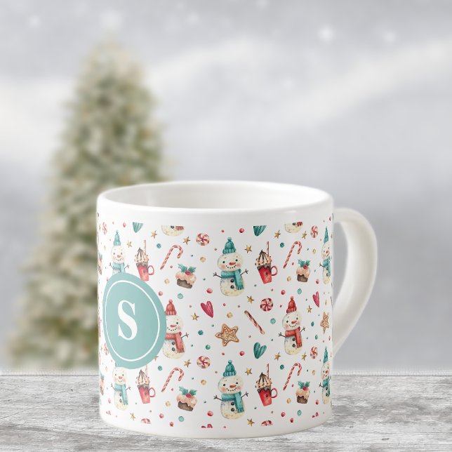 Taza de Espresso de 6oz con Patrón de Muñeco de Ni (Subido por el creador)