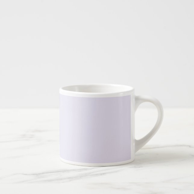 Taza de Espresso de Lavanda Pálida Sólida (Derecha)