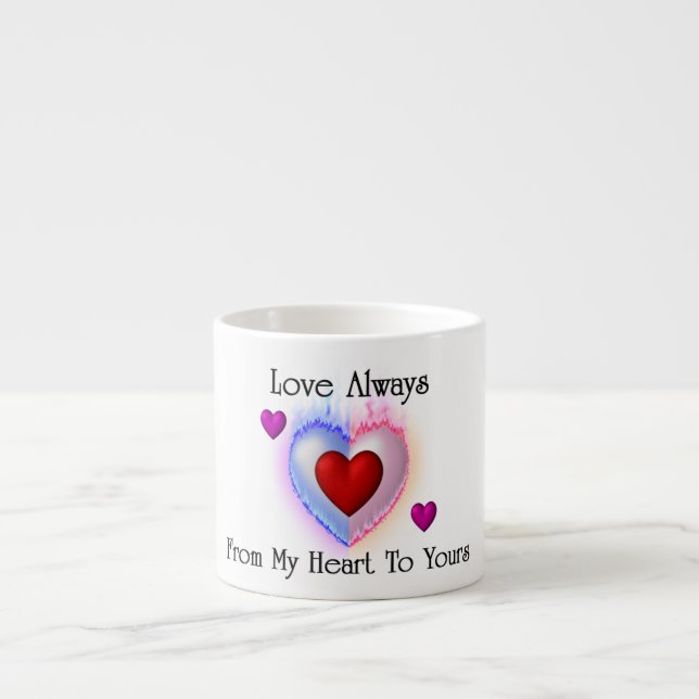 Taza De Espresso De Mi Corazón A La Tuya Expresso Mug (Frente)