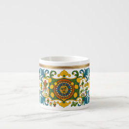 Taza de Espresso de Patrón Siciliano Sicilia