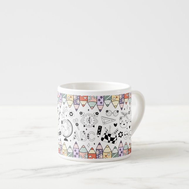 Taza De Espresso De vuelta a la escuela (Derecha)