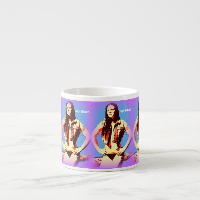Taza De Espresso decir lo que espresso mug (Frente)