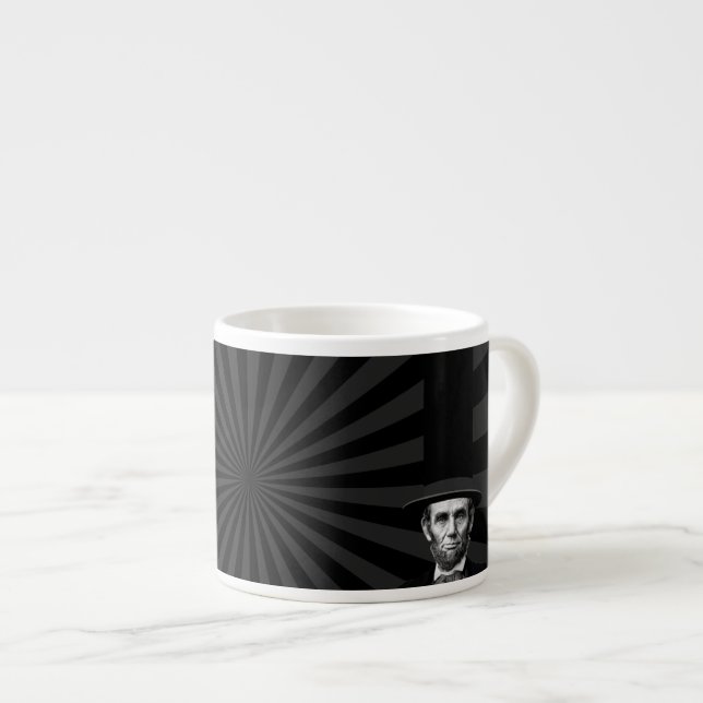 Taza De Espresso Declaración de Moda Presidencial de Abraham Lincol (Derecha)