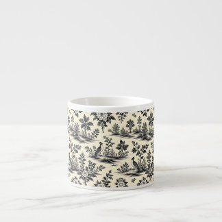 Taza De Espresso Decorative French toile pattern