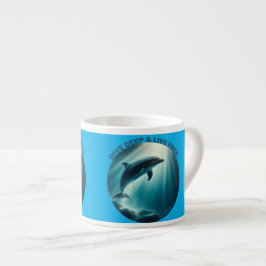 Taza De Espresso Deep Live Free Dolphin