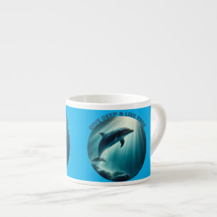 Taza De Espresso Deep Live Free Dolphin