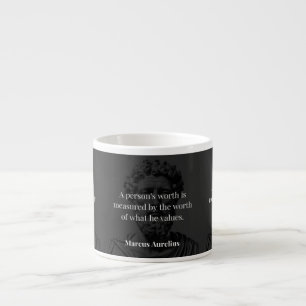 Taza De Espresso Definición de Valor: Marcus Aurelius en Valores