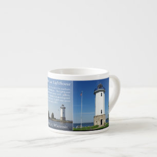 Taza de espresso del faro de Fond Du Lac