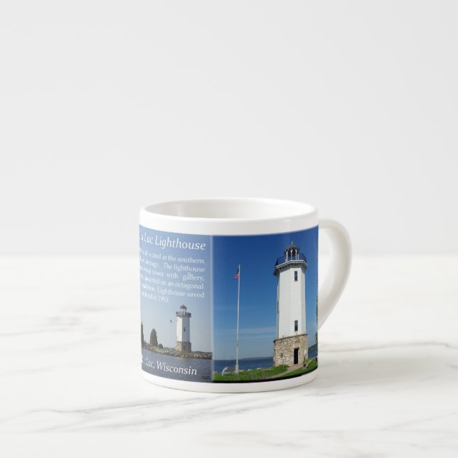 Taza de espresso del faro de Fond Du Lac (Derecha)