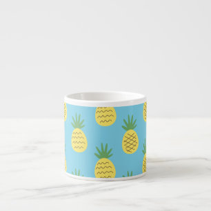 Taza De Espresso Delight de piña: Impresión de frutas tropicales