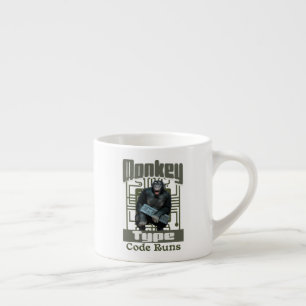 Taza De Espresso Desarrollador Full-Stack de tipo mono, código se e