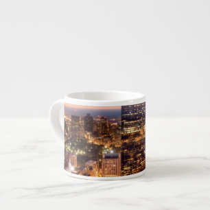 Taza De Espresso Descripción de Boston en la noche