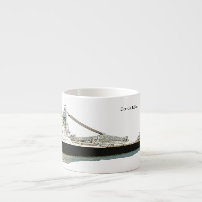 Taza De Espresso Detroit Edison recorte espresso mug (Frente)