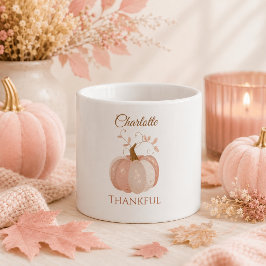 Taza De Espresso Día de Acción de Gracias Personalizado – Calabaza