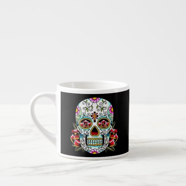 Taza De Espresso Día de la Calavera Muerta (Izquierda)