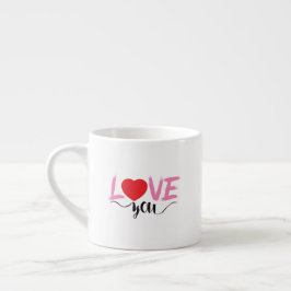 Taza De Espresso día de San Valentín