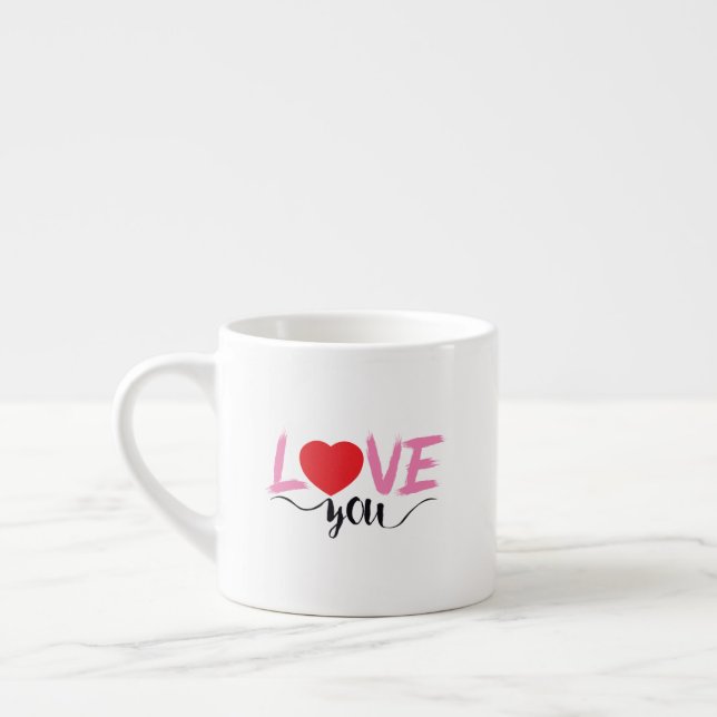 Taza De Espresso día de San Valentín (Izquierda)