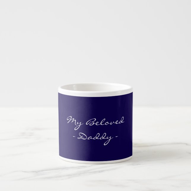 Taza De Espresso Día del Padre, Mi querido papá, Moderno, Simple Es (Frente)