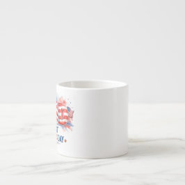 Taza De Espresso Día del Padre Patriótico