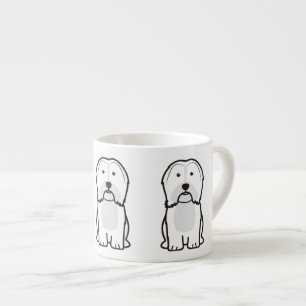 Taza De Espresso Dibujo animado del perro de Havanese