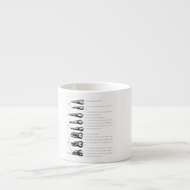 Taza De Espresso Dientes (Frente)