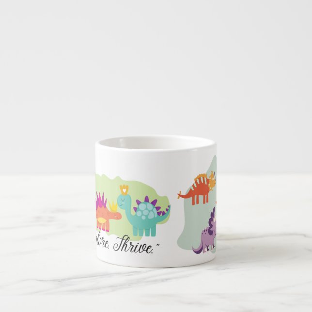 Taza De Espresso Dinosaurio (Frente)