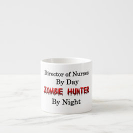 Taza De Espresso Director de enfermeras/del cazador del zombi