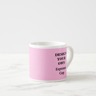 Taza De Espresso Diseñar su propia Copa de Espresso - Rosa Ligero