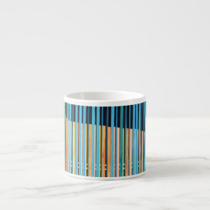 Taza De Espresso Diseño de banda multicolor