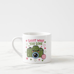 Taza De Espresso Diseño de cámara linda Dispara lo que amas