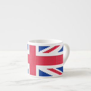 Taza De Espresso Diseño de cosido cruzado original Jack Union