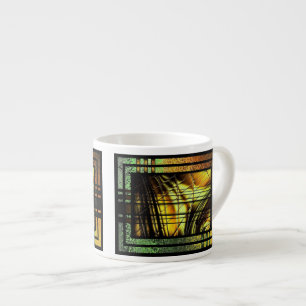 Taza De Espresso Diseño de estilo art déco colorido