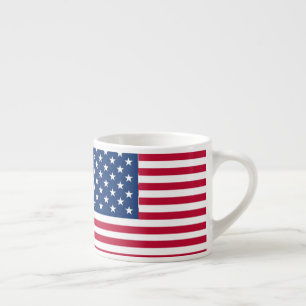 Taza De Espresso Diseño de orgullo de bandera estadounidense de EE.