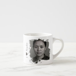 Taza De Espresso Diseño de pincelada para tu imagen y texto
