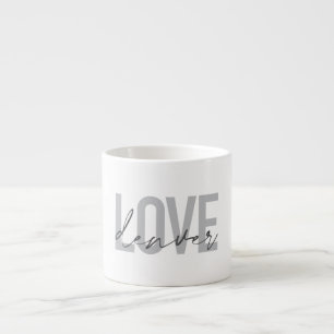 Taza De Espresso Diseño minimalista, sencillo, moderno y urbano Lov