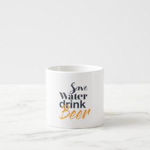 Taza De Espresso Diseño moderno, divertido y urbano Salven cerveza 
