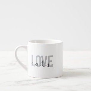 Taza De Espresso Diseño moderno, sencillo, urbano y moderno Love Ca
