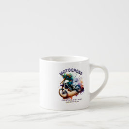 Taza De Espresso Diseño "Motocross"