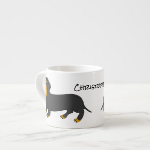 Taza De Espresso Diseño personalizado de Dachshund