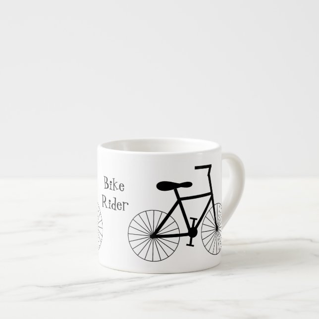 Taza De Espresso Diseño personalizado de la bicicleta (Derecha)